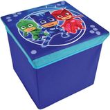 PJ Masks - Opvouwbare opberg poef - Blauw - 30 x 30 x 30 cm