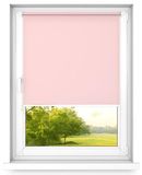 Fart Produkt time4blinds mini rollo basic - Rolgordijn - Niet-invasief - Raamrolgordijn binnen zonder boren - Niet-invasieve handgrepen - Dimmen rollo - 600x1400mm Roze - Bediening aan de Linkerkant