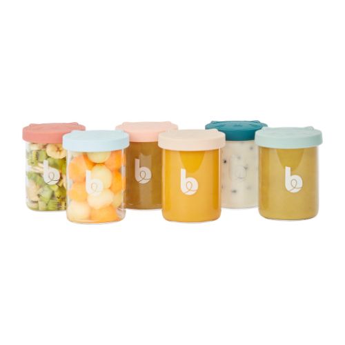 BabyMoov Round Jar 0.25 l - Transparent - 6 pcs