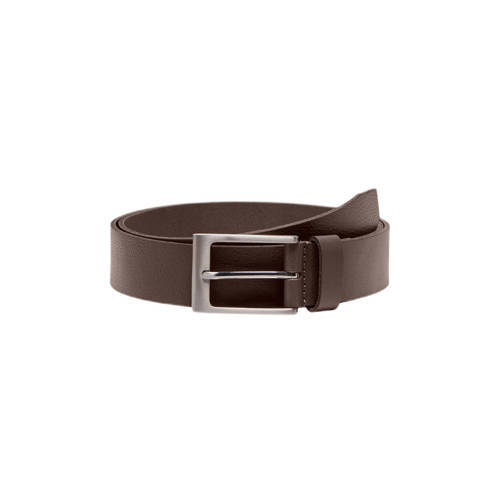 ONLY & SONS ONLY & SONS leren riem ONSBRAD donkerbruin