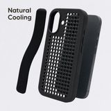 Callbuddy Hoesje met Strap geschikt voor Apple iPhone 17 - Epic Black