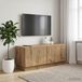 Prolenta Maison Exclusive - TV-meubel, handgemaakt van massief eikenhout