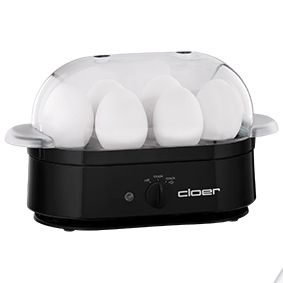 Cloer 6080 Eierkoker - Zwart - 6 Eieren - 350W