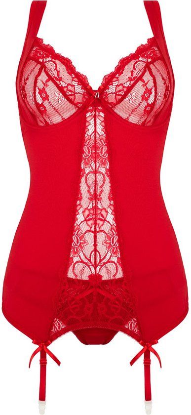 Christine le Duc Marzia 2-delige BH set - Rood - L/XL