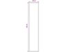 vidaXL - Tapijtloper FLORNES Geweven Oranje Diamanten 80 x 450 cm PP