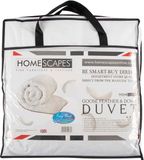 Homescapes Peuter- & Kinderdekbed 120x150 cm – Zomerdekbed – Warmteklasse 3 – Ganzendons & Veren – OEKO-TEX® & RDS
