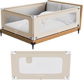 Tulano Cover 44 - Veilig Baby Bedhekje - Uitvalbeschermer Uitvalbeveiliging - 140cm - Beige
