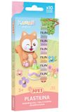 Jovi - Boetseerklei 10 kleurrijke kawaii-stokjes, 10 x 15 gram, glutenvrij