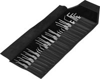 Merkloos / Sans marque Dietrich Professionele Dietrich Set - 40 tools voor lockpicking en sloten kraken - Inclusief spanner - Gemaakt in Duitsland
