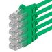 1aTTack.de CAT.6 CAT6 Ethernet LAN-netwerkkabel 1000 Mbit/s patchkabel - 1m - Groen - 5 Stuks