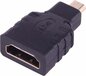Jumada - Micro HDMI Male naar HDMI-vrouwelijke adapter - Zwart - 1 stuk