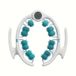 Anti-cellulitis Cellu Roll Anti-cellulitis massage roller - zelfmassage spier benen zitvlak fitness yoga (petrolgroen)