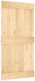 vidaXL Deur NARVIK 100 x 210 cm Massief Grenen Hout (Onbehandeld)
