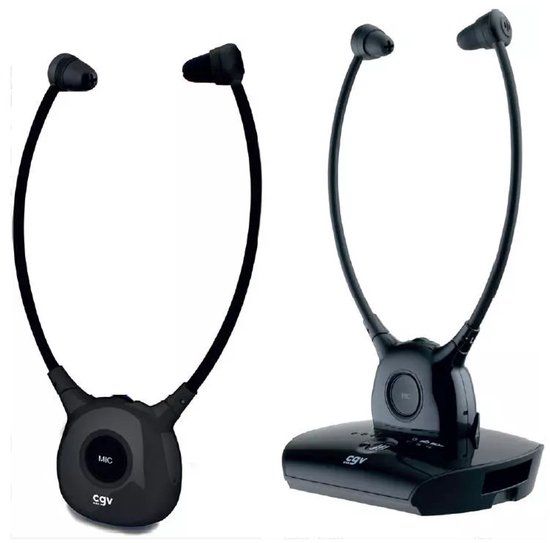 CGV CGV 20853 hoofdtelefoon/headset Draadloos Neckband TV Oplaadhouder Zwart