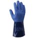 Showa Showa Handschoenen SHO720-M No.720 NBR Gauntlet Handschoen, Grootte: M, Blauw