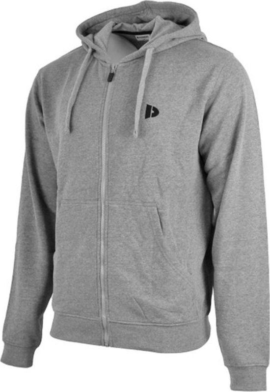 Donnay Sweatvest Bruce Heren Lichtgrijs Melange Maat S