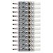 Pentel Maxiflo whiteboard-marker, droog uitwisbaar, brede punt, vloeibare inkt, bruin, 12 stuks