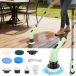 Brosse de nettoyage électrique rotative 7 en 1 sans fil pour douche, baignoire et sol – Nouveau