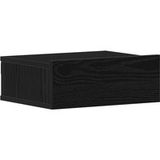 Chêne Noir Table de chevet flottante 40 x 32 x 15 cm Bois d'ingénierie