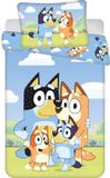 Bluey BABY / Peuter dekbedovertrek Joy - 135 x 100 + 40 x 60 cm - Katoen