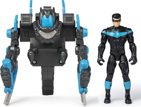 Spin Master Batman DC: The Caped Crusader - Nightwing Mega Gear Action Figure - 10cm