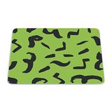 Bonamaison, Rechthoek Pop Art Digital bedrukte muismat, antislip onderkant, voor kantoor en thuis, grootte: 22x18 cm