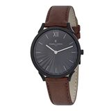 Pierre Cardin Pigalle plissée CPI.2007 Horloge - Leer - Bruin - Ø 40 mm