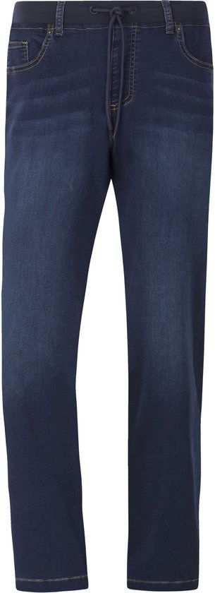 Jan Vanderstorm heren Jeans Met Elastische Band - 76 - blauw - Plus Size