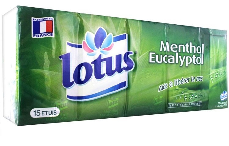 LOTUS Zakdoekjes - Menthol Eucalyptol 15x9st