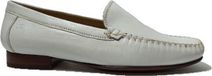 Sioux CAMPINA Instappers Dames Leer Wit/beige Maat 37.5