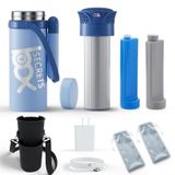 USB-koelbox pour insuline, 2-8°C, bleu, adapté pour voyager