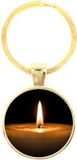 MC Living KadoExpress Sleutelhanger Glas - Kaars Goud