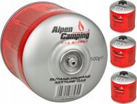 Alpen Camping - Set van 4 stuks - Gaspatroon K008 877 ml / 500 g