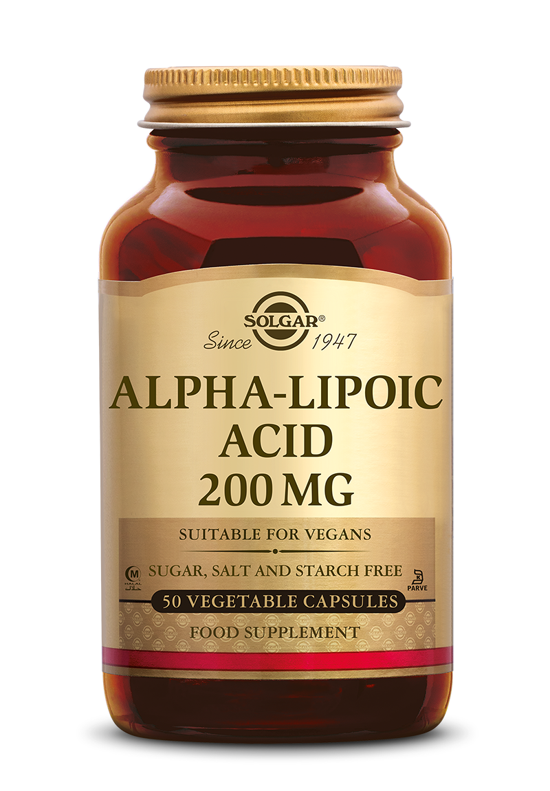 Solgar Alpha Lipoic Acid 200 mg Vegetable capsules, 50