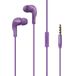 Energizer - Casque filaire - prise jack 3,5 mm - avec microphone intégré et télécommande 1 bouton - violet