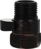 Merkloos / Sans marque BeiJingLiangPinJiaZuoKeJiWenHuaFaZhanYouXianGongSi Verstelbare 1/2 inch douchekop afsluitklep voor handdouche, douchearm en bidet sproeier - waterstop functie, zwart