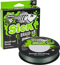 Berkley Sick Braid - Moss Green - 0.08mm - 150m - 6kg - Braided Fishing Line