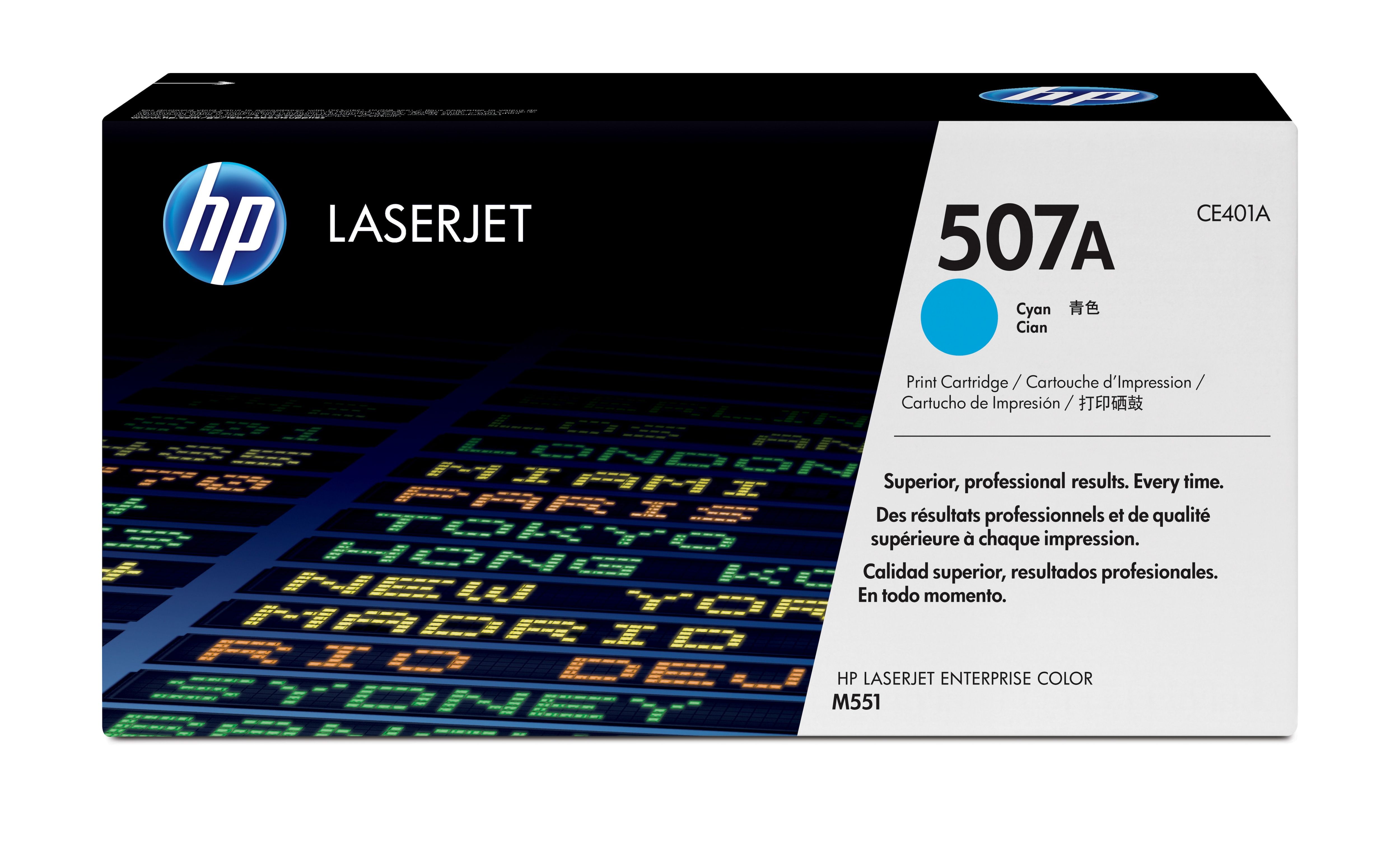 HP 507A Original Cyan Toner Cartridge