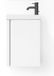 Saniclass Chaci Fonteinkastset - 40x55cm - 1 deur - mineraalmarmer fonteinwastafel - mat wit