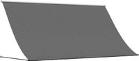 vidaXL - Luifel - uittrekbaar - 300x150 cm - stof en staal - antracietkleurig