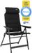 Crespo Chaise pliante M AP/237 Air-Deluxe Compact Noir