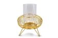 SUD IMPORT L.Metal gouden kandelaar 26 cm XD31112