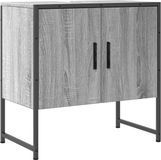 vidaXL Wastafelkast 60x33x60 cm bewerkt hout grijs sonoma eikenkleurig