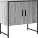 vidaXL Wastafelkast 60x33x60 cm bewerkt hout grijs sonoma eikenkleurig