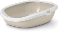 Savic Gizmo Medium Kattenbak met Rand - Beige