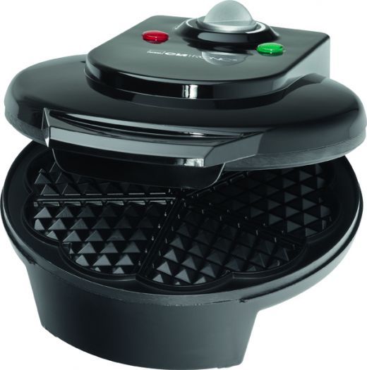 Clatronic WA 3491 Wafelijzer - Hartvormig - 1200W - Zwart