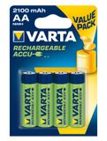 Varta AA 2100mAh NiMH Rechargeable Battery - 4 Pack
