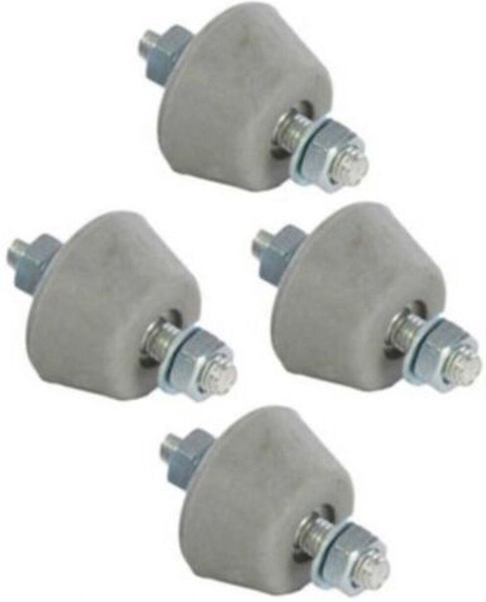 Universeel merk Trillingsdempers voor airco warmtepomp (max. 50 kg / st.) SOFT, set van 4 stuks