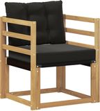 vidaXL Buitensofa Massief Acaciahout en Textilene Wit