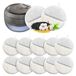 Merkloos 12 Stuks Vervangingsfilters voor Katten- en Hondenfonteinen - Koolstoffilters en Schuimfilters